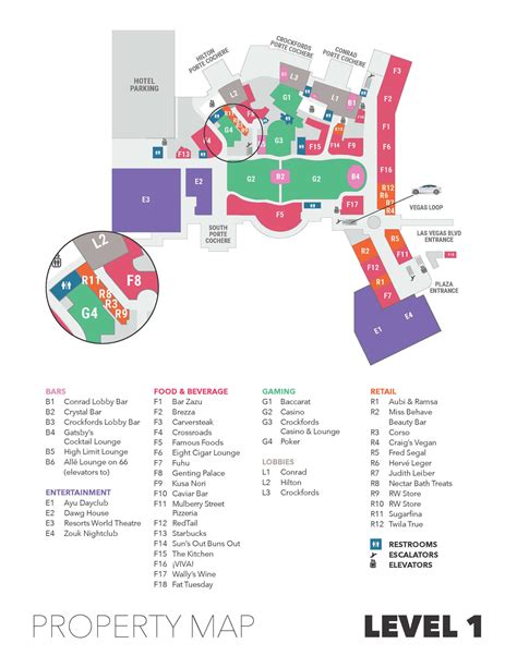 resorts world casino shuttle map.
